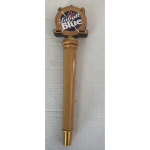 Labatt Blue Canadian Pilsner Beer Tap Logo W Hockey Puck W Sticks keg man cave